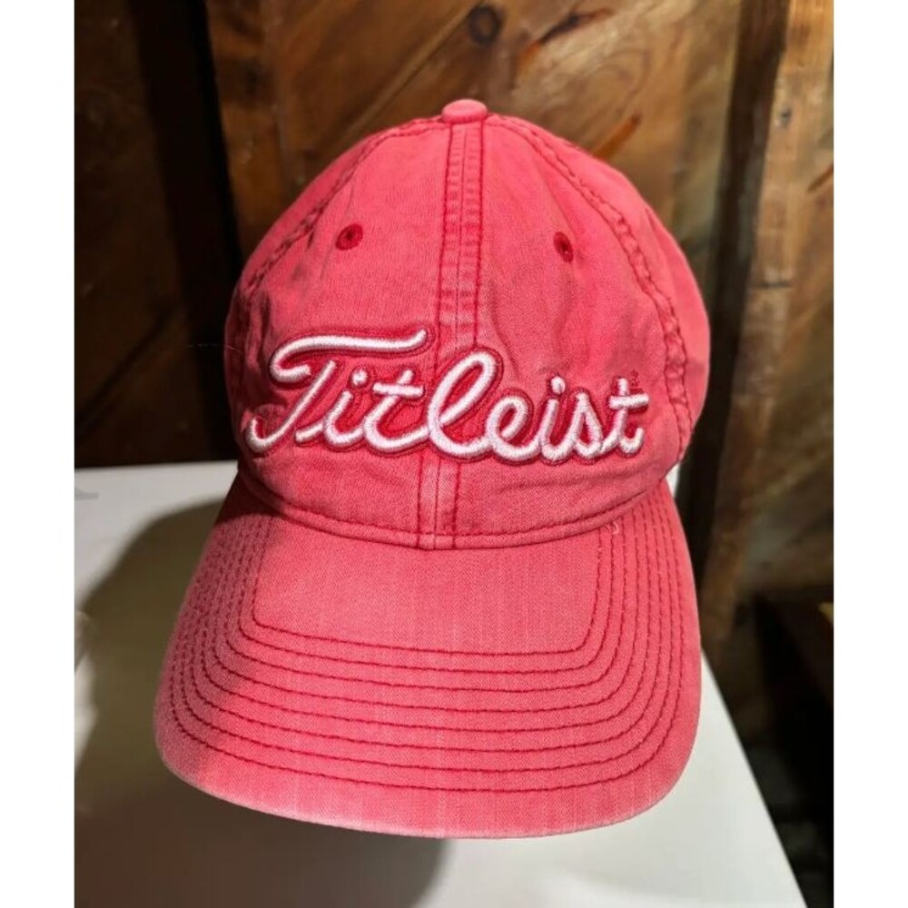 Titleist Faded Red Golf Cap Adjustable Hat Women's